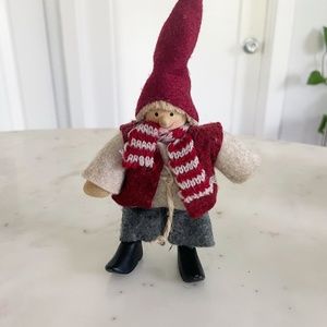 Waldorf Christmas Gnome that can sit or stand
